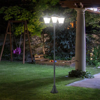 Lampadaire Jardin en Acier Inoxydable Solaire – Celunis
