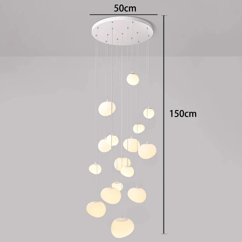 Lustre moderne en alliage pour salons et escaliers – Orialys