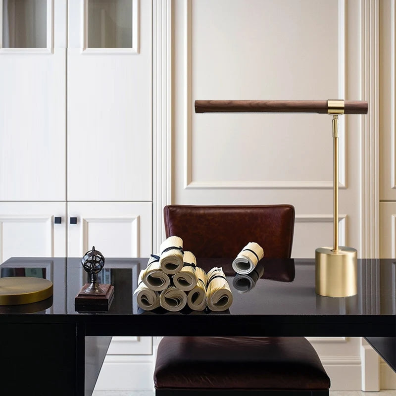 Lampe de Chevet Bambou Fer LED Minimaliste – Helios