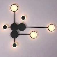 Applique murale moderne en fer noir pour salon – Noctarion