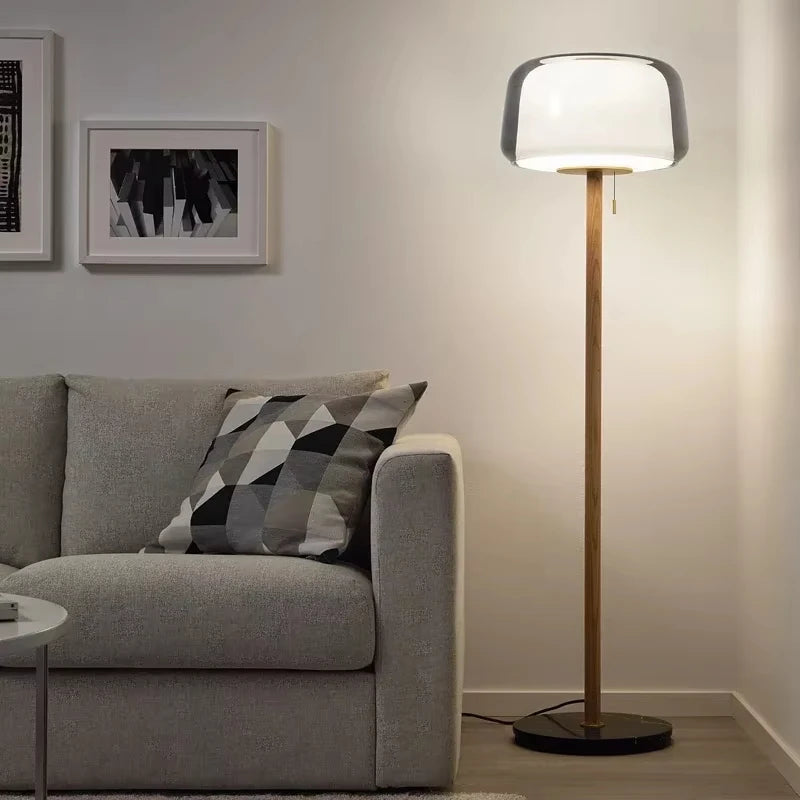 Lampe sur pied en verre moderne pour salon – Solstice