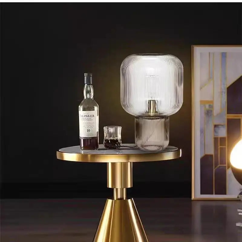 Lampe de Table en Verre Minimaliste pour Chambre – Armonique