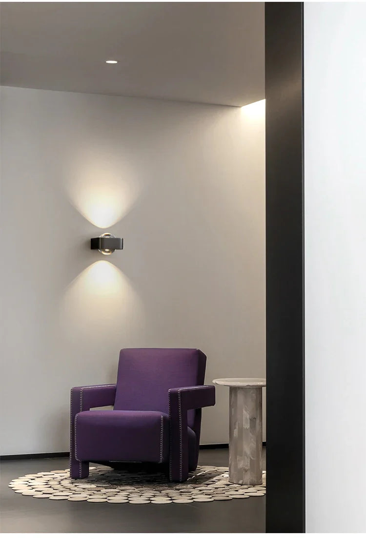 Applique murale moderne en acier inoxydable – Célestorio