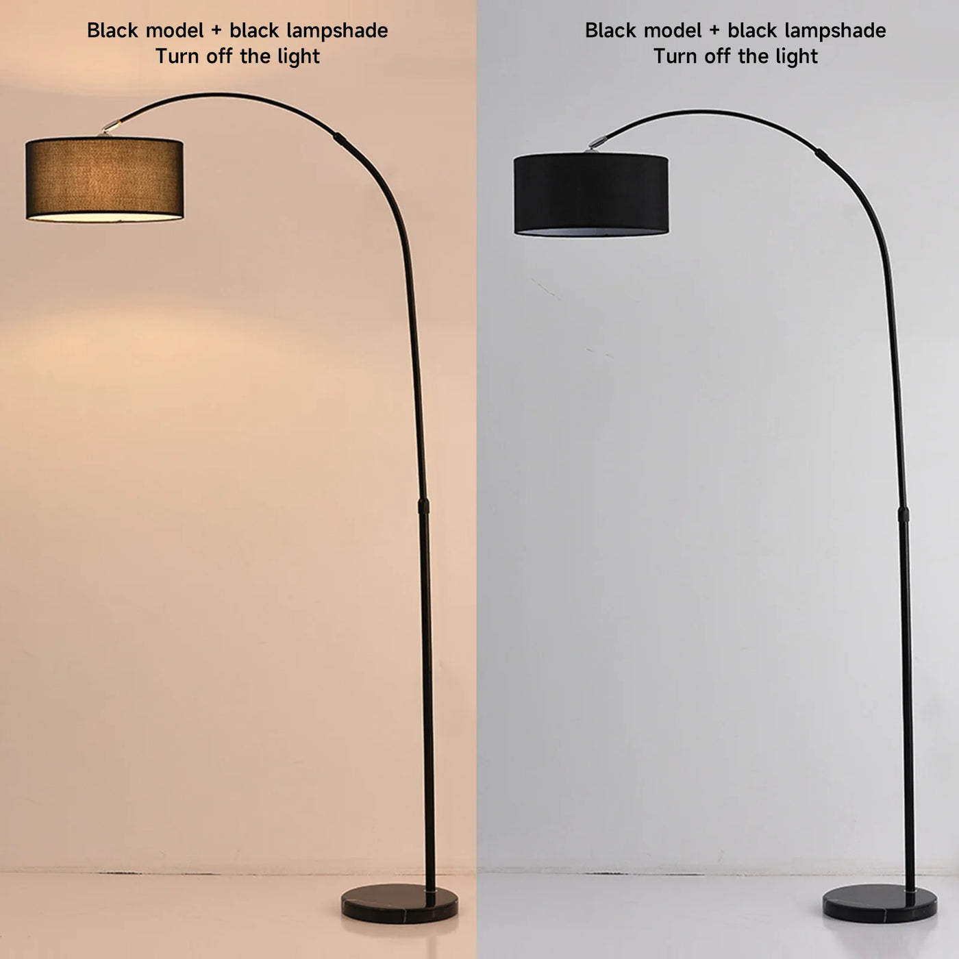 Lampe sur pied contemporaine réglable pour salon et chambre – Verilum