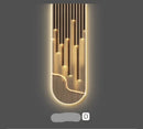 Měděné LED nástěnné svítidlo do obývacího pokoje – Candelure