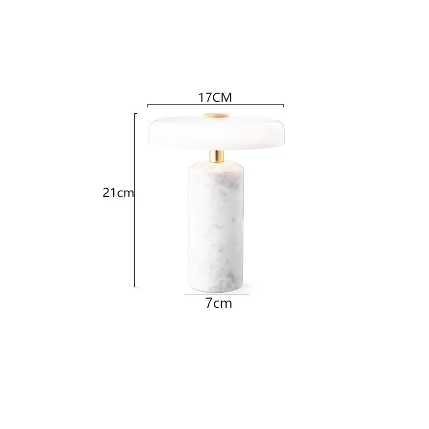 Lampe de table LED en marbre pour chambre – Novaluce
