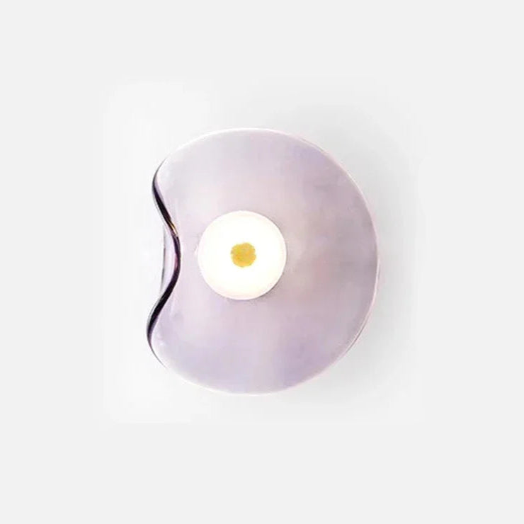 5-10m² 공간용 프리미엄 유리·스톤 벽등 – Éclat Ambre