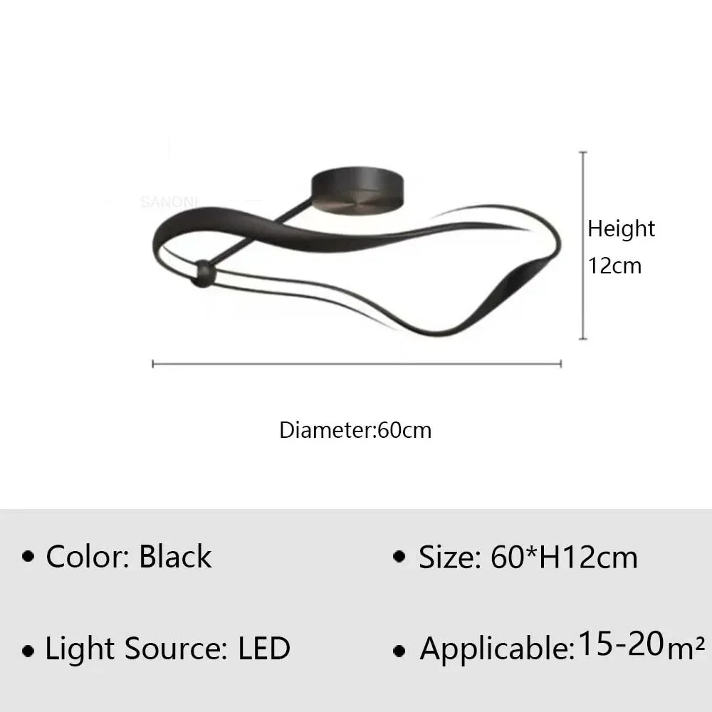 Lustre LED doré pour salons et chambres – Aurélior