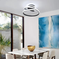 Plafonnier LED en Aluminium pour Chambre et Salon – Spiréclat