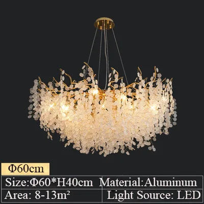 Lustre Cristal Moderne pour Salle à Manger – Crystalline