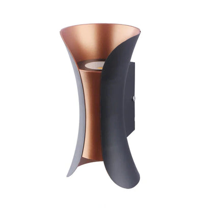 Nexa Directional Outdoor Wall Sconce two-tone black and gold design with COB technology - view 10
