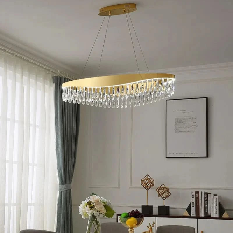 LustreLuxueuse Réglable en Hauteur Design Brillant – Aurora