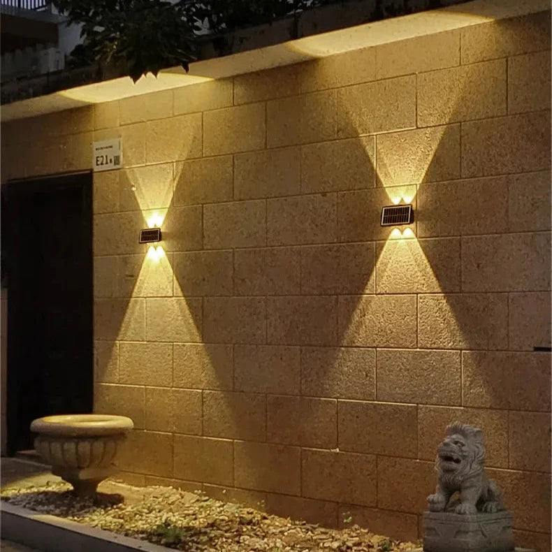 Applique Murale Solaire LED Éclairage Double Faisceau Extérieur – Solarix