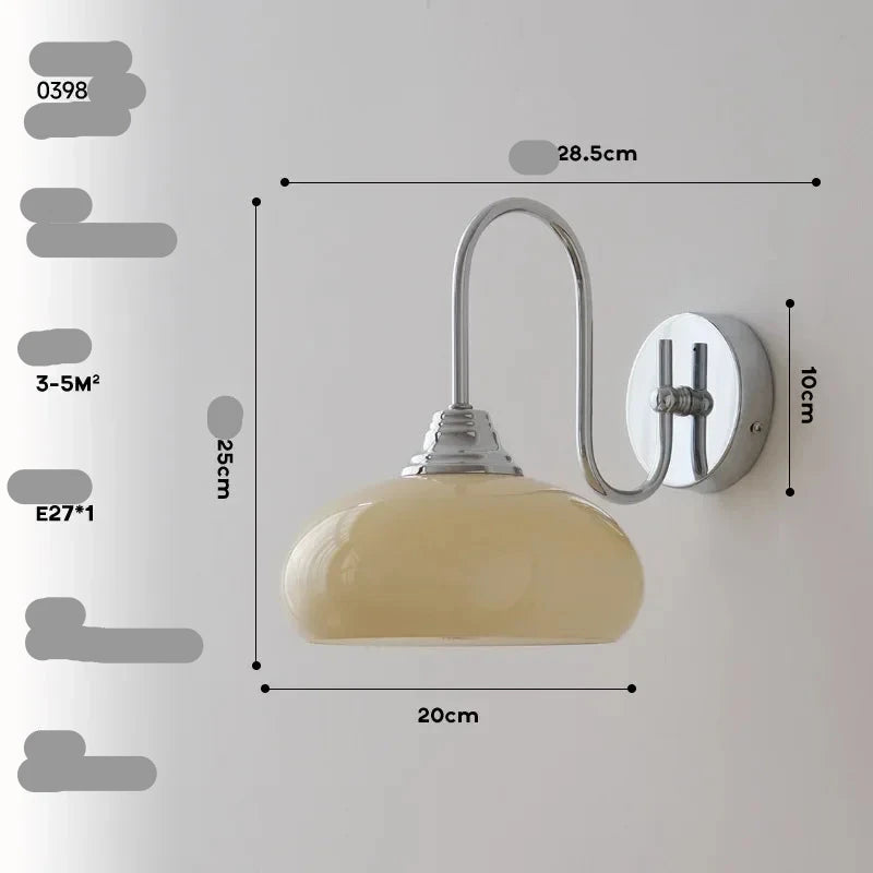 Applique Murale Minimaliste en Verre – Eléganza
