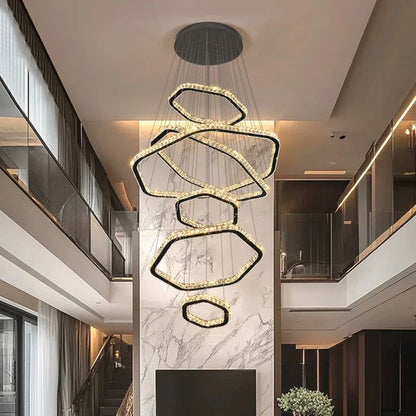 Chandelier Crysta ambiance view | Luxarmonie