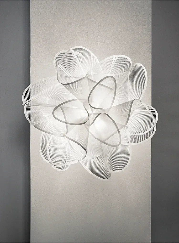 Plafonnier moderne en PVC noir pour chambre – Novaluce