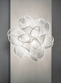 Plafonnier moderne en PVC noir pour chambre – Novaluce