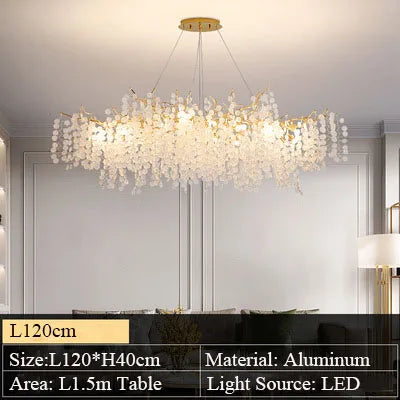 Lustre Cristal Moderne pour Salle à Manger – Crystalline