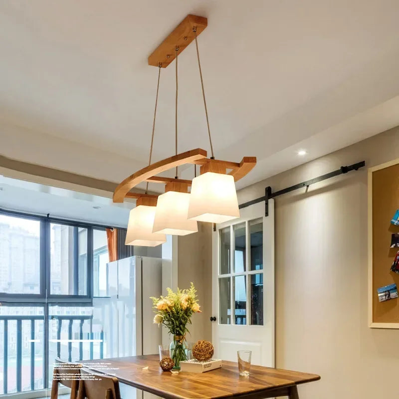 Suspension en bois style japonais moderne – Zenara