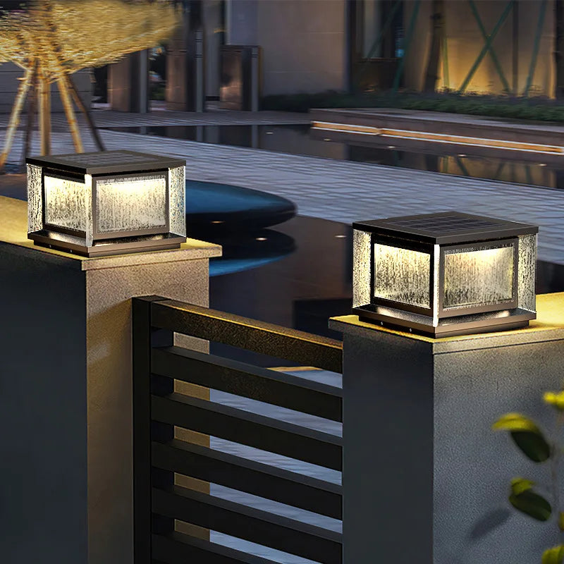 Lampadaire solaire extérieur étanche style néo-chinois – Zolaris