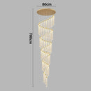 広い空間向け 回転式ゴールドクリスタルシャンデリア – Célestarion