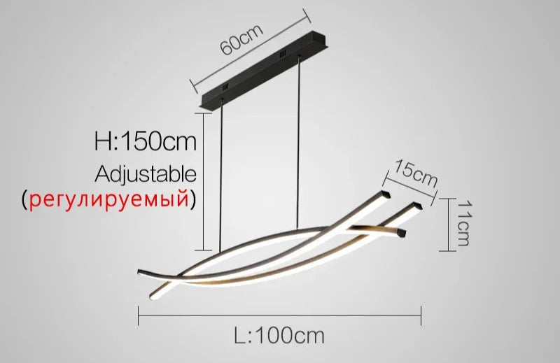 מנורת תלייה LED רכה בסגנון מודרני ומעודן – Stilio