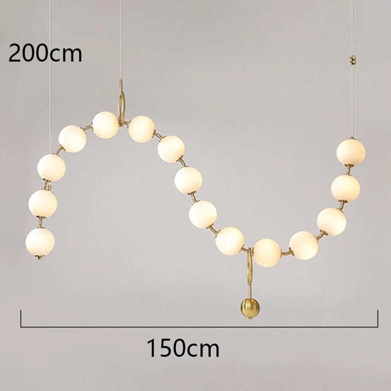 Suspension moderne en alliage pour salle à manger – Zeliora