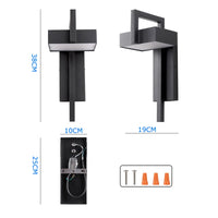 Applique murale LED en acier noir pour extérieur – Armonéa