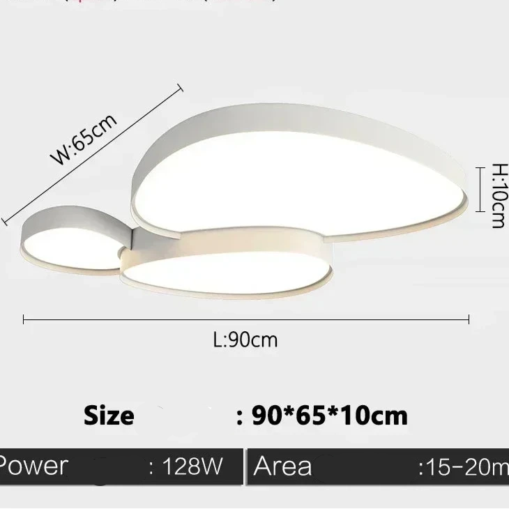 Plafonnier moderne en fer noir pour salon – Célestrium