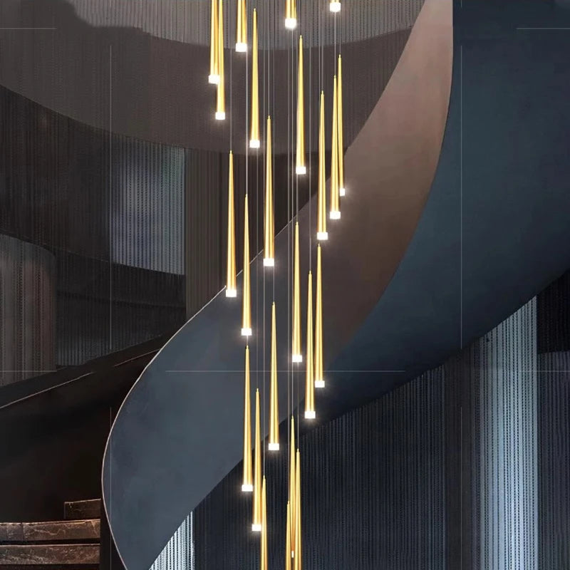 Moderne hanglamp van legering voor woonkamer – Oriande