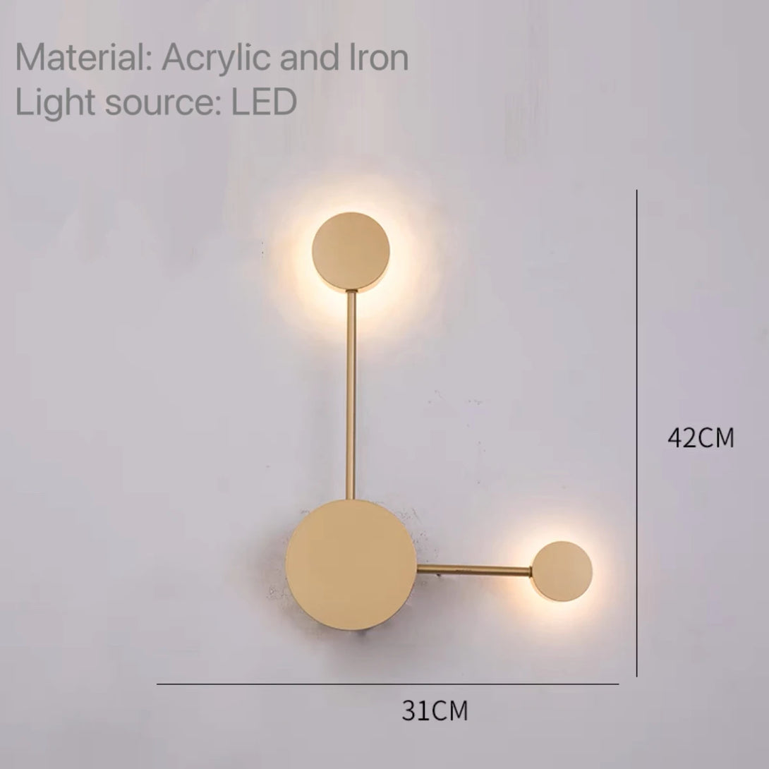 Applique murale moderne en fer noir pour salon – Noctarion