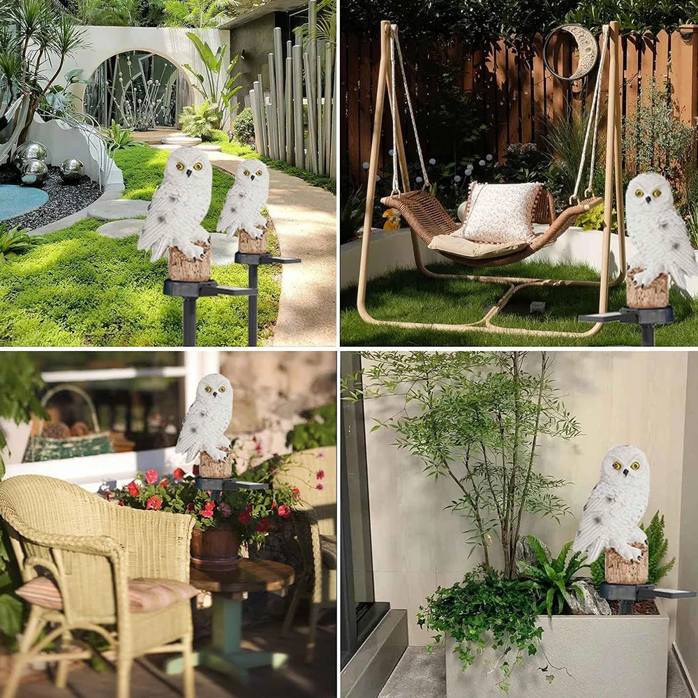 Lampe Solaire Extérieure en Forme de Hibou – Owlenza