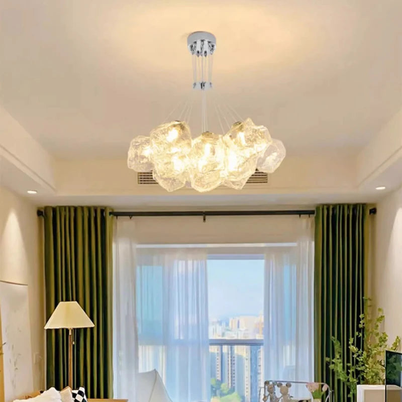 Suspension moderne en verre pour salle à manger – Célestine