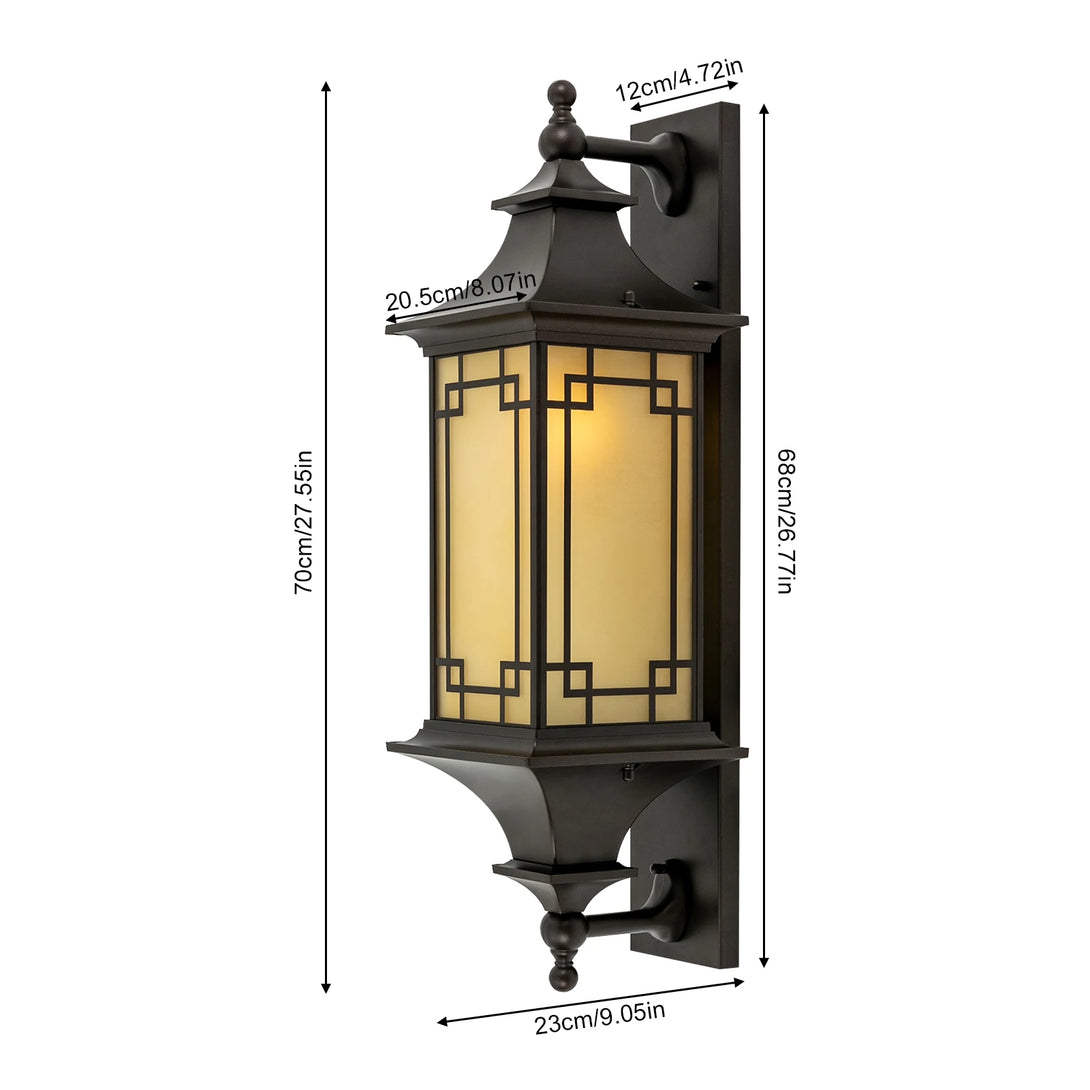 Applique murale extérieure en aluminium et verre – Candelor
