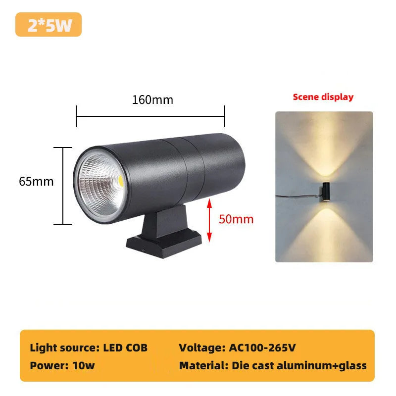 Applique murale extérieure moderne en aluminium – Alumode