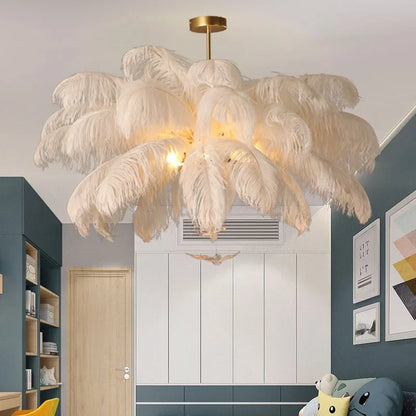 Featherelle Chandelier detail view | Luxarmonie