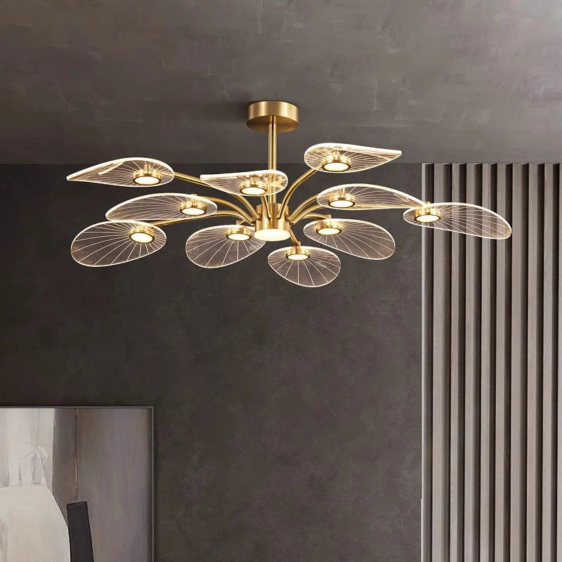 Suspension LED moderne en acrylique pour salon – Armonique