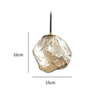 Scandinavian Pendant Lamp in Lava Effect Glass – Volcano