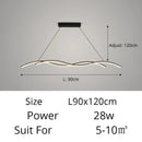 Modern minimalist metal LED pendant light – Stevia