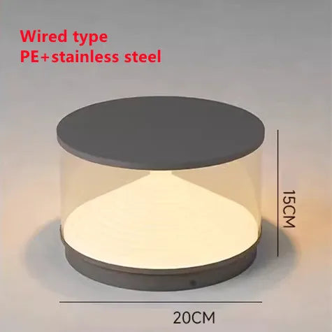 Lampe solaire de jardin en acier inoxydable – Soléclat
