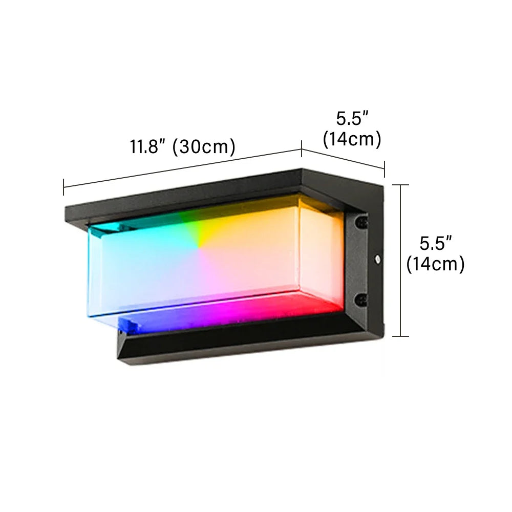 Applique murale nordique RGB WiFi pour jardin – Thoralys