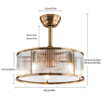 Plafonnier industriel en laiton doré pour cuisine – Artéor