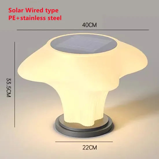 Lampe solaire extérieure moderne en acier inoxydable – Solaris