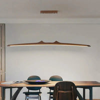 Suspension minimaliste en noyer pour salle à manger – Armonique