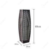 Lampe de Sol Extérieure en Rattan Imité Solaire – Orbanya