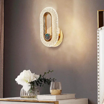 Directional Wall Light Ovalia minimalist design gold with acrylic diffuser - view 4