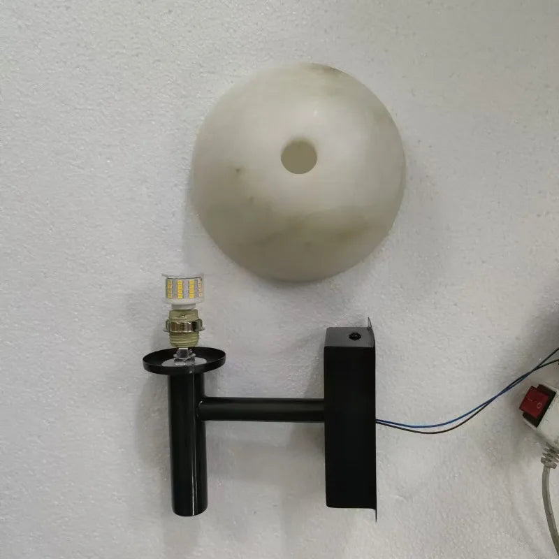 Applique murale en marbre et cuivre pour chambre – Ciraluce