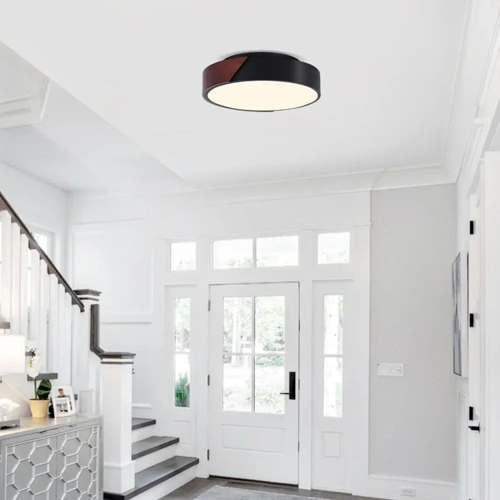 Plafonnier noir minimaliste pour salon et chambre – Noirceur