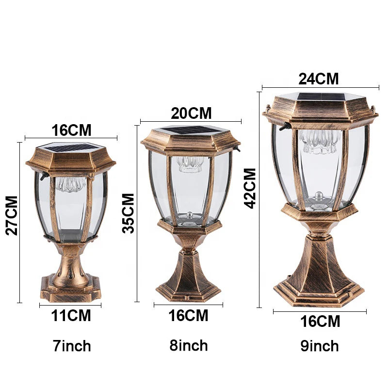 Lampe à poser Solaire Extérieure en Aluminium – Callistoria