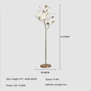 Lampe sur pied en métal style Ginkgo – Ginkova